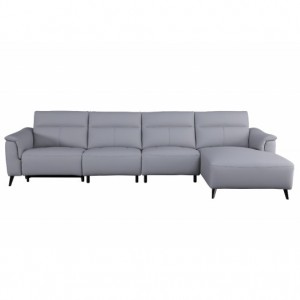 Sofa lông vũ màu xám châu Âu FCD
