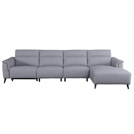 Sofa lông vũ màu xám châu Âu FCD